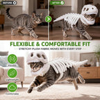 Glow-in-the-Dark Dinosaur Skeleton Cat Costume